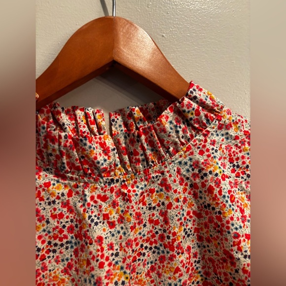 J. Crew Floral Print Women's Top high neck all
Over print long sleeve feminine - Picture 11 of 14